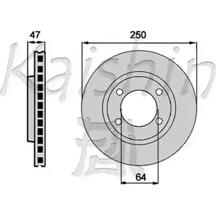 Тормозной диск KAISHIN CBR201 3364446 Z 9ZOW M7I39SX изображение 0