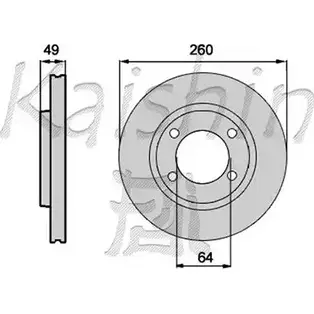 Тормозной диск KAISHIN 5KD4T T6K UE 3364488 CBR245 изображение 0