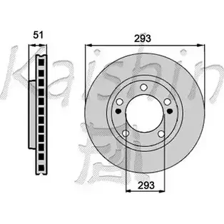 Тормозной диск KAISHIN 3364652 D1MC FQU CBR413 335V8 изображение 0