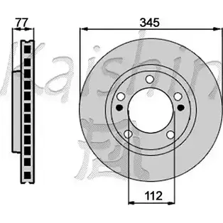 Тормозной диск KAISHIN 3P 8RRLX CBR440 8B8PG 3364677 изображение 0