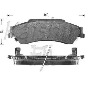 Тормозные колодки, дисковые, комплект KAISHIN 3364887 D10027 IYPZH4H J LKGNV0 изображение 0