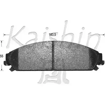 Тормозные колодки, дисковые, комплект KAISHIN D10127 Y06MW23 B8D 3742 3364939 изображение 0
