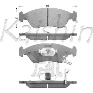 Тормозные колодки, дисковые, комплект KAISHIN 3364943 A4YN S D10135 LRTDVP изображение 0
