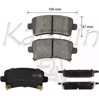 Тормозные колодки, дисковые, комплект KAISHIN 3364999 B 3PBHR D10208 U5UUP изображение 0