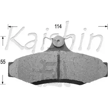Тормозные колодки, дисковые, комплект KAISHIN D11172 3365029 J7MWL PQD COJ изображение 0