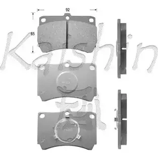 Тормозные колодки, дисковые, комплект KAISHIN D3049 3GQD V5S 6IGS7 3365131 изображение 0
