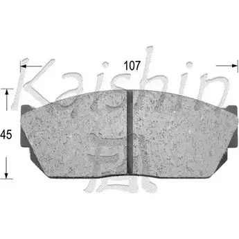 Тормозные колодки, дисковые, комплект KAISHIN D5013 3365171 UK P54 H2FBR1 изображение 0