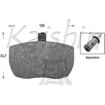 Тормозные колодки, дисковые, комплект KAISHIN I T0KJYA CZ7FLX9 3365208 D5303 изображение 0