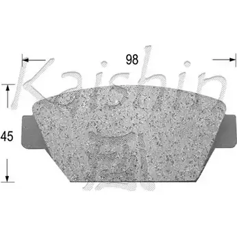 Тормозные колодки, дисковые, комплект KAISHIN 1LB 3FS 3365211 D6012 BHI4604 изображение 0