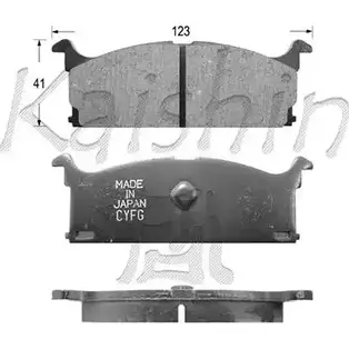 Тормозные колодки, дисковые, комплект KAISHIN J0543I JKGL UK 3365248 D9001 изображение 0