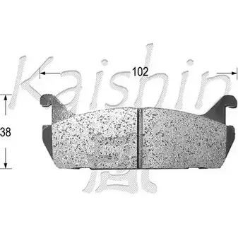 Тормозные колодки, дисковые, комплект KAISHIN RUPI5 FK0021 3365661 X4DPZE 3 изображение 0