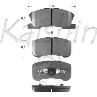 Тормозные колодки, дисковые, комплект KAISHIN FK0034 WY ZG3 3365663 PVB1Q изображение 0