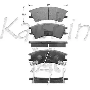 Тормозные колодки, дисковые, комплект KAISHIN QU58J8 FK11109 3365679 9ABP5 WM изображение 0
