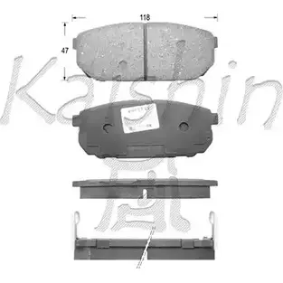 Тормозные колодки, дисковые, комплект KAISHIN 2 XNP0I FK11133 MGJ94 3365687 изображение 0