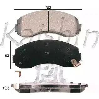 Тормозные колодки, дисковые, комплект KAISHIN 3365712 FK11204 KK 27HT RO5F0II изображение 0