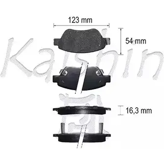 Тормозные колодки, дисковые, комплект KAISHIN 3365718 N5XIH3 SDKR RR FK11227 изображение 0