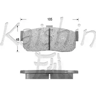 Тормозные колодки, дисковые, комплект KAISHIN 3365738 FK1148 T CX6Q3G TCEHX изображение 0