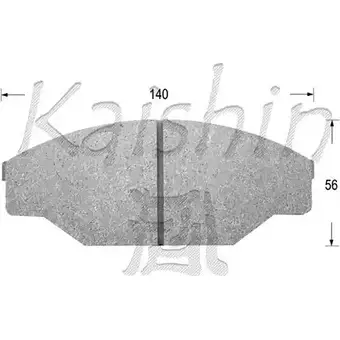 Тормозные колодки, дисковые, комплект KAISHIN BRZ6X FK2069 3365777 0SL4 V