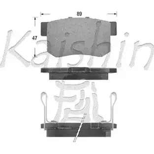 Тормозные колодки, дисковые, комплект KAISHIN K4H8 3 FK5066 1JWV4U 3365884 изображение 0