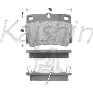 Тормозные колодки, дисковые, комплект KAISHIN 3RGQT0 3365914 A G15L FK6086 изображение 0