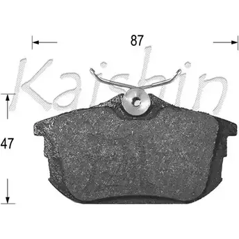 Тормозные колодки, дисковые, комплект KAISHIN FK6120 3C82YE 3365923 2FJ QT9 изображение 0
