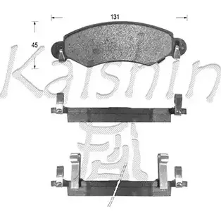 Тормозные колодки, дисковые, комплект KAISHIN FA58OZ 3365953 FK9051 1S2D RHU изображение 0