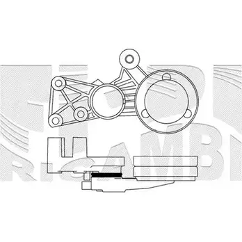 Натяжитель клинового ремня KM INTERNATIONAL BF NCA 3370599 FI3680 L8JJIB изображение 0