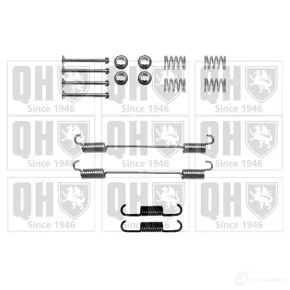 Ремкомплект тормозных накладок QUINTON HAZELL bfk437 5050438058529 649662 I33P MLO