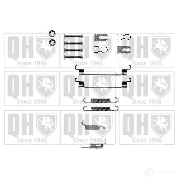 Ремкомплект тормозных накладок QUINTON HAZELL 5016593658172 649655 5L GTJ bfk430