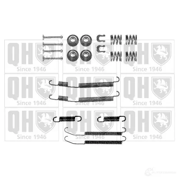 Ремкомплект тормозных накладок QUINTON HAZELL 5016593415027 N6 UF6 649631 bfk406