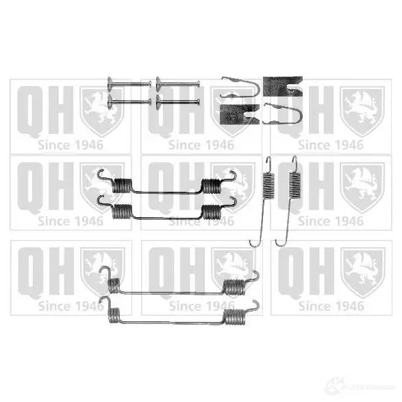 Ремкомплект тормозных накладок QUINTON HAZELL CSH9LZ 3 bfk439 649664 5050438058536