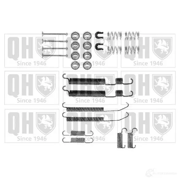 Ремкомплект тормозных накладок QUINTON HAZELL 649633 FRF4 E 5016593415041 bfk408