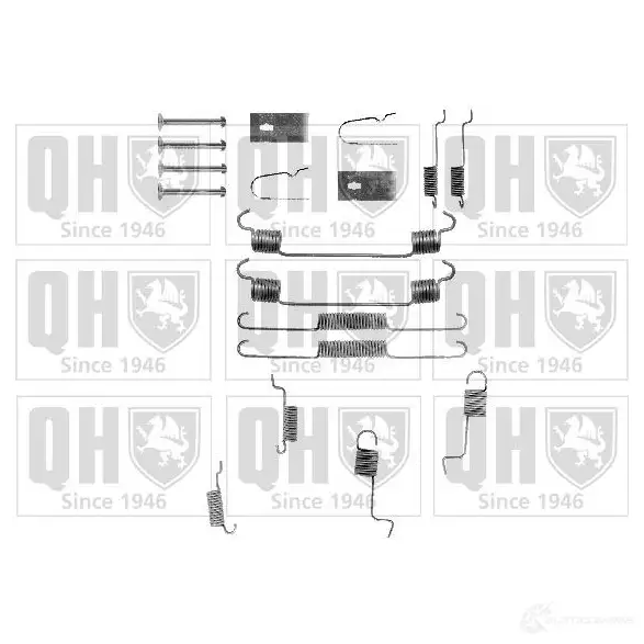 Ремкомплект тормозных накладок QUINTON HAZELL bfk365 M 0X97H8 649604 5016593332232