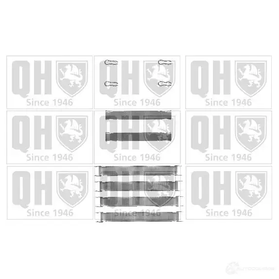 Ремкомплект колодок QUINTON HAZELL VU VXJLT 649840 bfk752 5016593329652 изображение 0