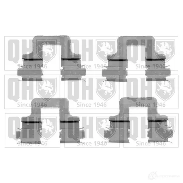 Ремкомплект колодок QUINTON HAZELL bfk929 650008 N GM1X 5050438059427