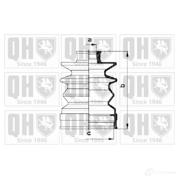 Пыльник шруса, ремкомплект QUINTON HAZELL 5016593616646 QO QBH 675197 qjb511