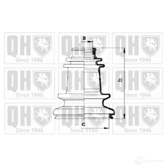 Пыльник шруса, ремкомплект QUINTON HAZELL C 8YZB2 5050438067491 qjb2626 674987