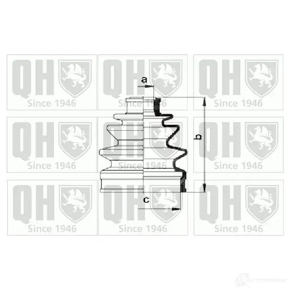 Пыльник шруса, ремкомплект QUINTON HAZELL qjb766 TTX NZVH 5050438063318 675315