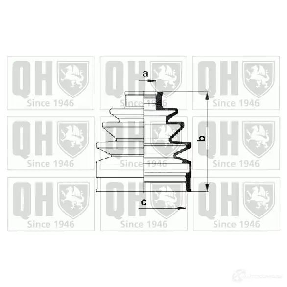 Пыльник шруса, ремкомплект QUINTON HAZELL qjb767 1 TLB6 675316 5016593549753 изображение 0