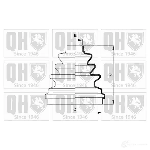 Пыльник шруса, ремкомплект QUINTON HAZELL 675017 qjb2721 O TKXNH 5050438067521 изображение 0