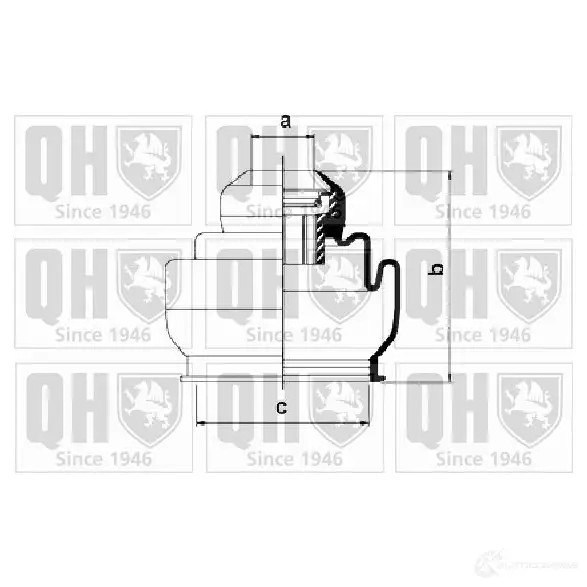 Пыльник шруса, ремкомплект QUINTON HAZELL qjb2711 675013 5050438094749 T JZ3F