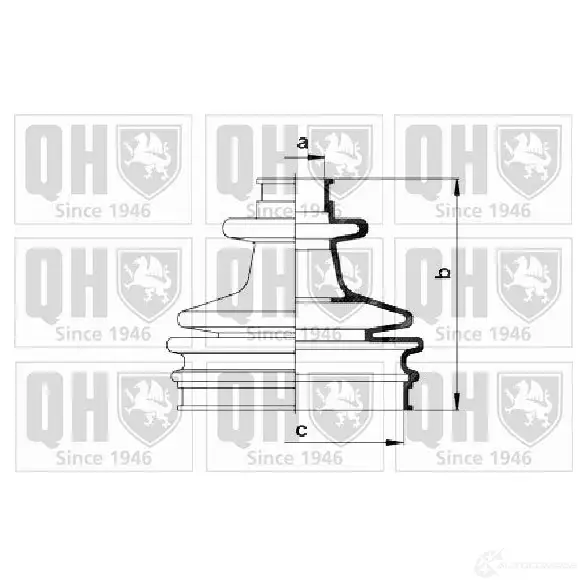 Пыльник шруса, ремкомплект QUINTON HAZELL 5050438094619 674967 qjb2535 S77 KV изображение 0