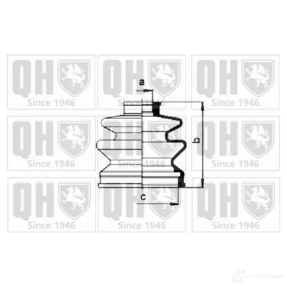 Пыльник шруса, ремкомплект QUINTON HAZELL 675110 4011933001848 K HOXOL7 qjb362