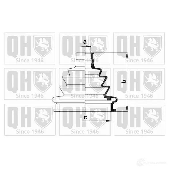 Пыльник шруса, ремкомплект QUINTON HAZELL qjb480 5016593549395 675179 QH8 L3XL