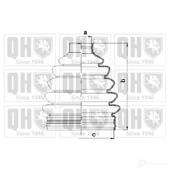 Пыльник шруса, ремкомплект QUINTON HAZELL N 7QRX9Y qjb1063 674650 5050438081619 изображение 0