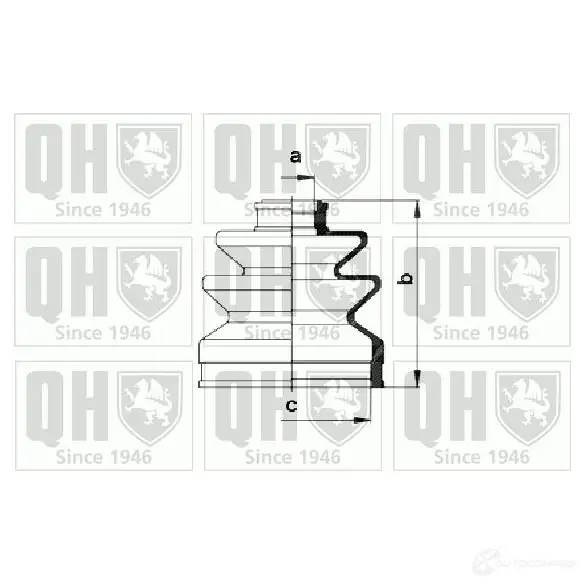 Пыльник шруса, ремкомплект QUINTON HAZELL qjb827 5016593549937 FYL 0BW 675347