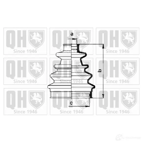 Пыльник шруса, ремкомплект QUINTON HAZELL 674843 CPT QFN qjb130 5016593078970