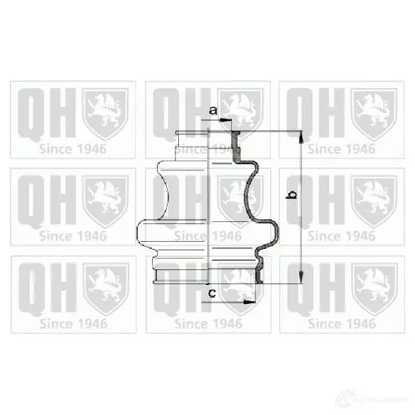 Пыльник шруса, ремкомплект QUINTON HAZELL 4AF UC6 5050438081480 qjb906 675402