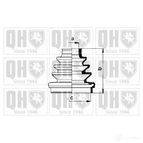 Пыльник шруса, ремкомплект QUINTON HAZELL LPVAN I 675265 qjb630 5050438063271