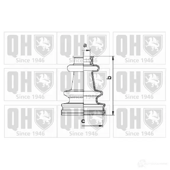 Пыльник шруса, ремкомплект QUINTON HAZELL qjb1000 114841161 Y7UU 12Z 5016593078673 изображение 0